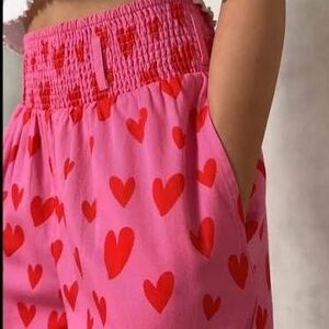 Lucy and Yak Cupid Pink Red Heart Pants